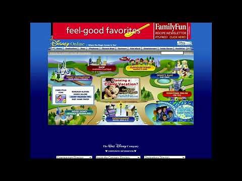 Disney flash website in 2005