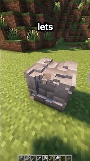 Minecraft But You Can Build With Tiny Blocks! #minecraft