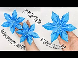 Origami SNOWFLAKE ❄️ | How to make a paper snowflake