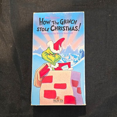 How the Grinch Stole Christmas! VHS NTSC MGM/UA Home Video 1966 Boris Karloff | eBay