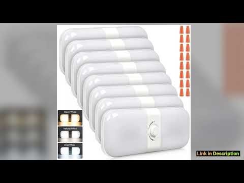 3 Color TEM Camper Lights Dimmable 12v Volt Led Lights Fixture RV Ceiling Dome Light w Switch for R