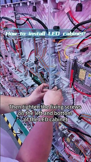 How to install an indoor LED display cabinet? #ledscreen#leddisplay#rentalleddisplayscreen#eagerled