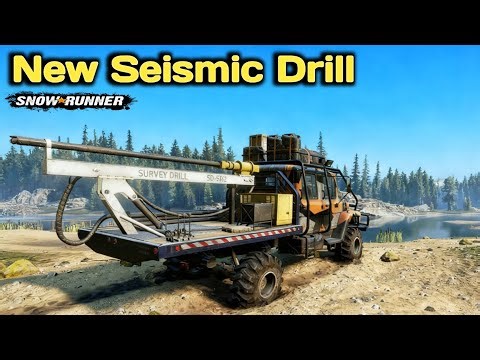 New Seismic Drill In SnowRunner Season 17 #snowrunner #offroad #truck