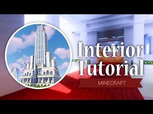 【マインクラフト】ビル型結婚式場の内装の作り方(モダン建築)