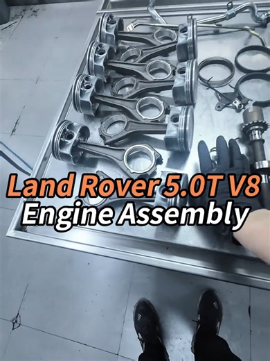 Land Rover 5.0T V8 engine assembly #Engine #Assembly #cars #tiktok #flypシ #tiktokshop #car #Land #5.0T #V8 #Rover