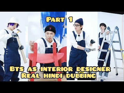 BTS As Interior Designer 👲 Real Hindi Dubbing // #RunEp148 // Part-1