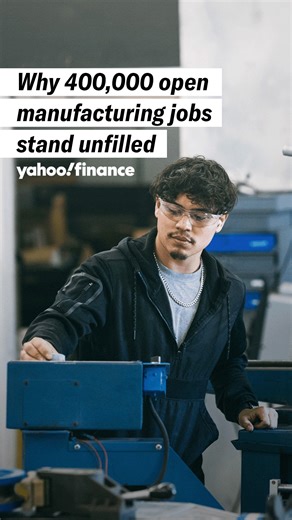 200K views · 1.6K reactions | There are about 400,000 open manufacturing jobs right now. Why haven't they been filled? | Yahoo Finance | Facebook