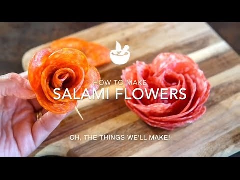 Salami Flowers: How to Make Meat Roses for a Charcuterie Board