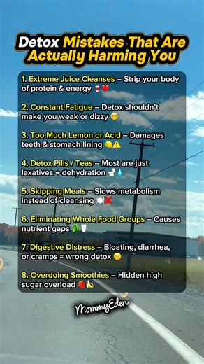 6.9K views · 17 reactions | Dangers of Extreme Detox or Juice Cleanses #HealthTips #DetoxFacts #WellnessHacks #MommyEden #HealthyLiving #JuiceCleanse #HolisticHealth #FacebookReels #reelsvideo #fblifestyle | Mommy Eden | Facebook