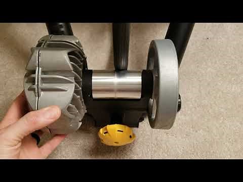 How a fluid bicycle trainer works. Fluid trainer explanation.