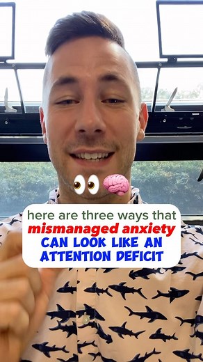 🫣 Mismanaged anxiety can easily be mistaken for an attention deficit. 👉🏻 i’ve worked with countless kids with attention deficits who are genuinely at the mercy of their physiology. However, I’ve also worked with kids who were believed to have an attention deficit, but after working with them discovered that their specific situation was most likely caused by mismanaged anxiety. 👉🏻 Here are three ways that mismanaged anxiety can look like an attention deficit: 🧠 Disassociation: disassociatio