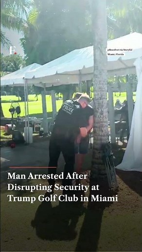 Man Arrested After Disrupting Security at Trump Golf Club in Miami | N18G
