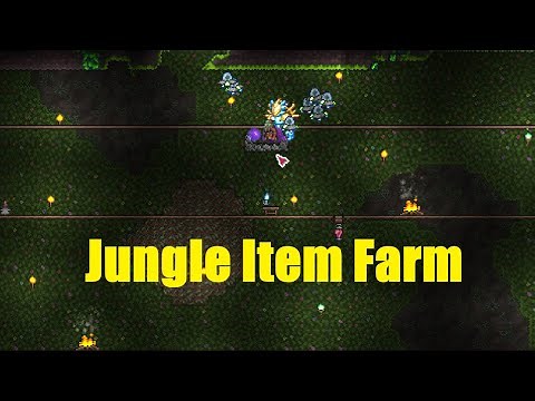 Terraria Hardmode Underground Jungle Item Farm Tutorial