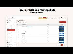 How to create and manage SMS Templates | Easify Marketing | Tutorial