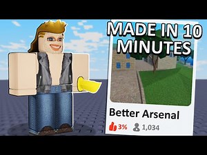 i made Arsenal in 10 MINUTES... (Arsenal Roblox)