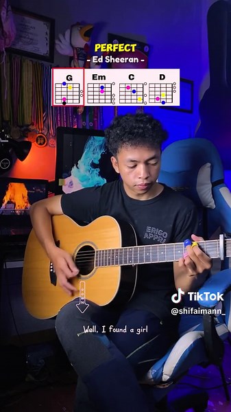 Easy Guitar Chords Tutorial for Ed Sheeran's Perfect Song