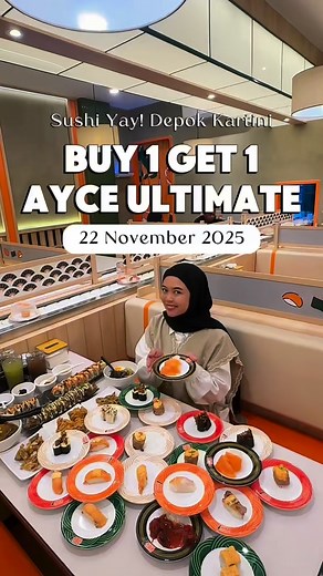 12K views · 189 reactions |  CUMA SATU HARI!! BUY 1 GET 1 AYCE...