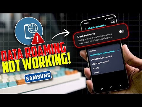 How to Fix Data Roaming Not Working on Samsung | Mobile Roaming Issue Solution