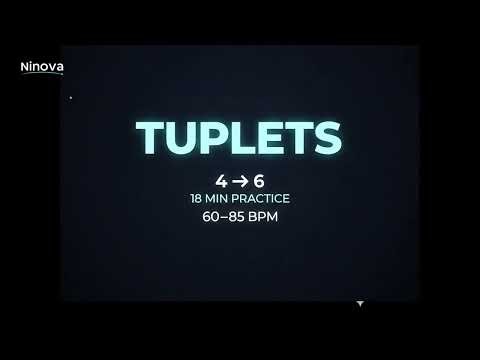Sextuplet Practice Along (4 to 6 Switching) | 60–85 BPM Metronome Workout