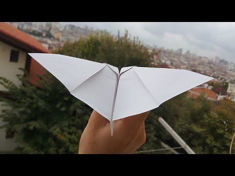 How to make a paper plane fly like a bat. Incredible Paper Airplanes