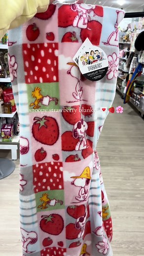My Favorite Snoopy Blanket with Strawberries