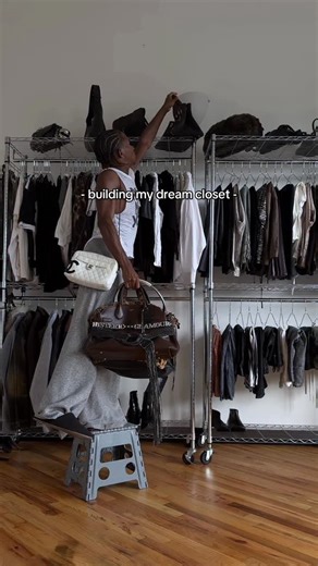 KC VANISH | Building my walk in closet 🖤 #homedecor #walkincloset #homeinspo #archivefashion #nyc | Instagram