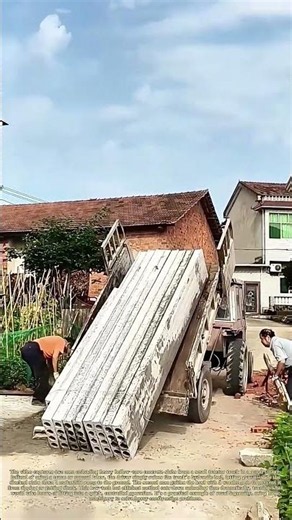 Tilting the Bed: How Farmers Unload Precast Slabs Fast