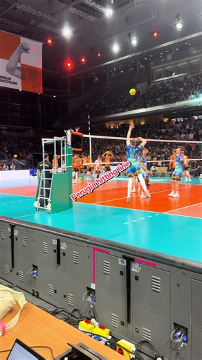Perugia Volleyball Team's Hitting Lines Techniques