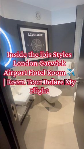 Inside the ibis Styles London Gatwick Airport Hotel Room ✈️ | Honest Room Tour Before My Flight