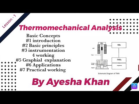 Thermomechanical Analysis introduction basic principles instrumentation and applications