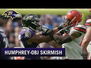 Full Video of Marlon Humphrey-Odell Beckham Jr. On-Field Fight | Baltimore Ravens