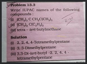 Problem 13.3Write IUPAC names of the following compounds :(i)... | Filo
