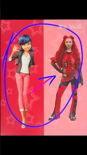 Marinette from Miraculous transforms into Red from Descendants | Disney glow up
