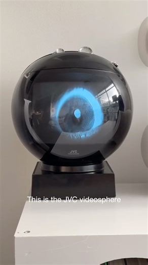 HYPEBEAST on Instagram: "Shaped like an astronaut’s helmet, the JVC Videosphere was designed with a pop art aesthetic. Featuring a chain handle on its top and a rechargeable battery, the Videosphere was portable and could be displayed outside of traditional home settings."