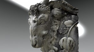 Goat Stone Sculpture 3D Scan Test Low - 3D model by s_g_m