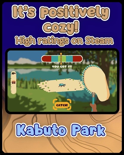 Kabuto Park is a cozy game with an overwhelmingly positive score on Steam! 🐛 | Indie games, PC Game