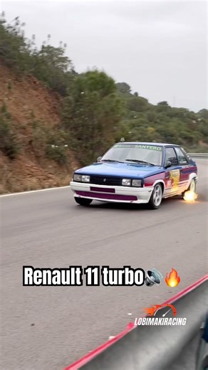 Turbo power🔥 #motor #renault #turbo #hillclimbracing #rally #racing #race #flame #rallycar