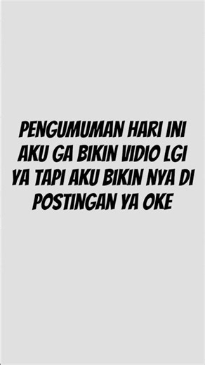 sekali lgi aku ga bikin vidio lgi ya soal nya hp aku nya error terus jadi ga bisa bikin vidio lgi🙏🏻