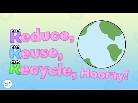 Reduce Reuse Recycle Song for Kids ♻️ | Earth Day Recycling Music Video