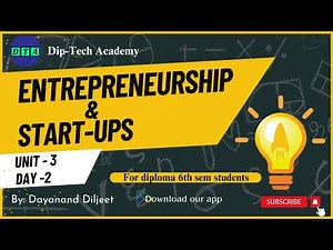 Unit 3 Start-up and Entrepreneurship