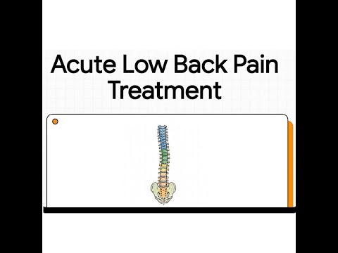 Acute Low Back Pain Treatment | Evidence-Based Clinical Management