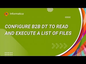 HOW TO: configure B2B Data Transformation to read and execute a list of files