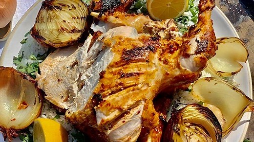 James Martin's beer can chicken