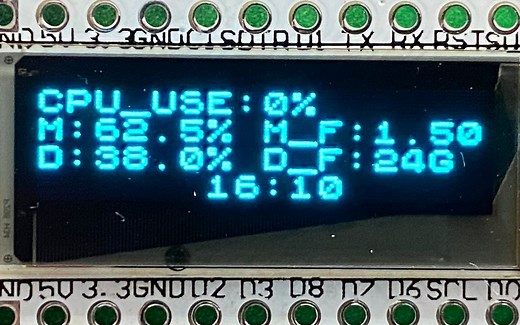 ESP8266 python 获取服务器状态 oled显示 python 建立api