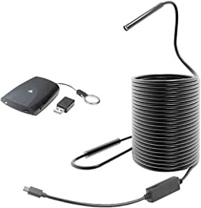 UCTRONICS WiFi Endoscope for iPhone, Android & iOS Smartphone, Samsung, Tablet and PC, 1200P HD 8.5mm Diameter Camera with 32.8FT Semi-Rigid Cable and 6 Adjustable LEDs, Waterproof IP67
