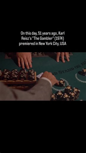 On this day, 51 years ago, Karl Reisz’s "The Gambler" (1974) premiered in New York City, USA | History of Cinema