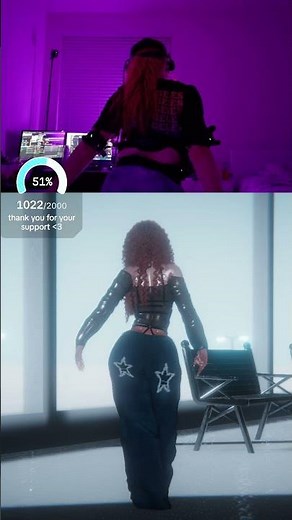 How I Freestyle in VR to sweetie - kwn #dancer #virtualreality #vr #vrchat