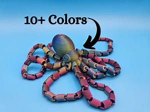 Articulated Lifelike Octopus Fidget Toy 3D Printed Octopus Toy / 10  Colors - Etsy