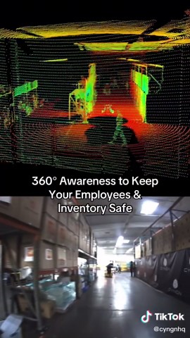 Our multi-layer advanced safety and collision avoidance suite interprets millions of data points per second and combines next gen 3D lidar to deliver real‑time, 360° obstacle detection. #ai #robot #autonomous #lidar #warehouse #tech