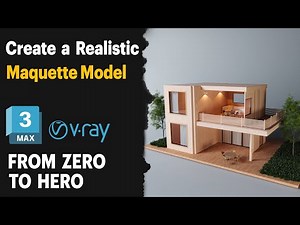 How to Model & Render a Modern Maquette Villa | Full 3D Tutorial for Beginners